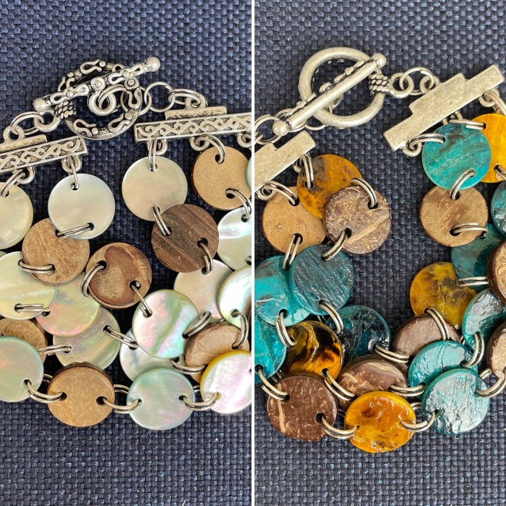 GREAT TO BUNDLE AND SAVE!  2 in 1 reversible bracelet